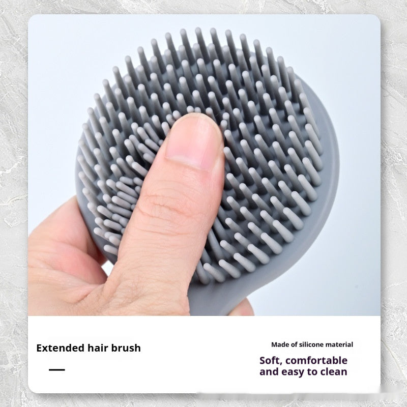 Silicone Long Handle Massage Shower Brush