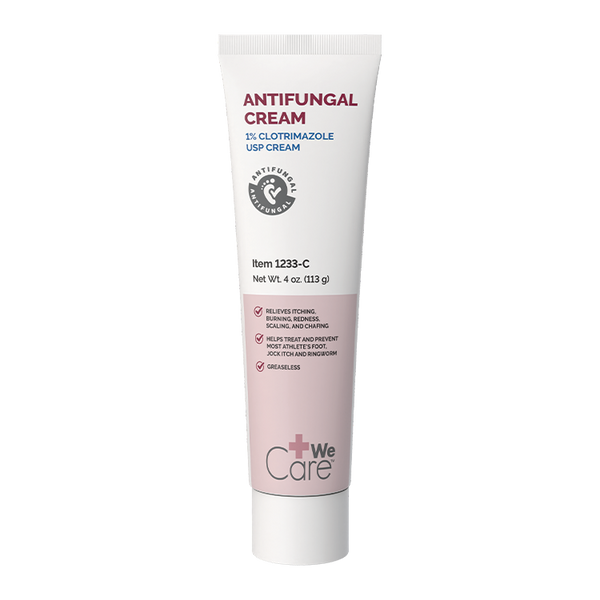 Antifungal Cream 1% Clotrimazole USP | 4oz Tube | Athlete's Foot & Jock Itch Relief