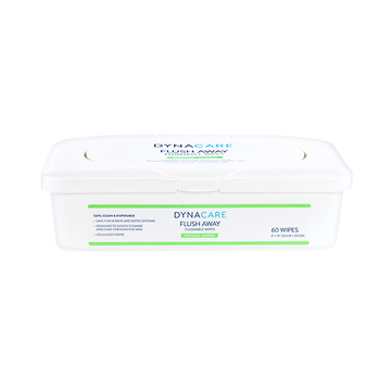 Flushable Wipes - Adult, 9" x 13" Tub, 60Counts
