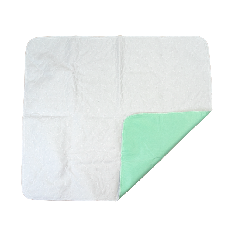 Reusable, Incontinence Bed-Pads - Green 24"x36", Pack of 3