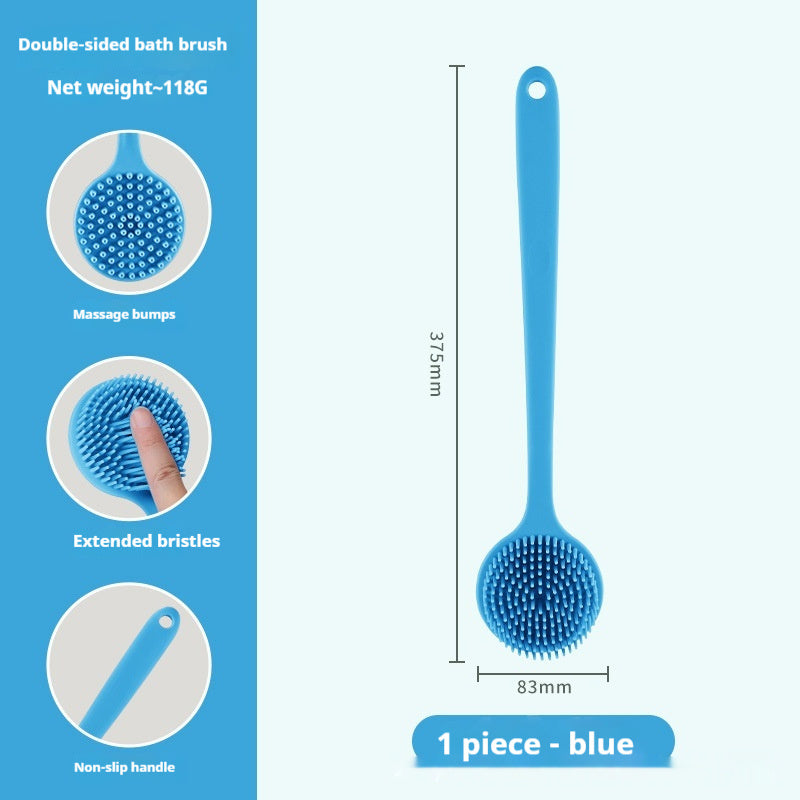 Silicone Long Handle Massage Shower Brush