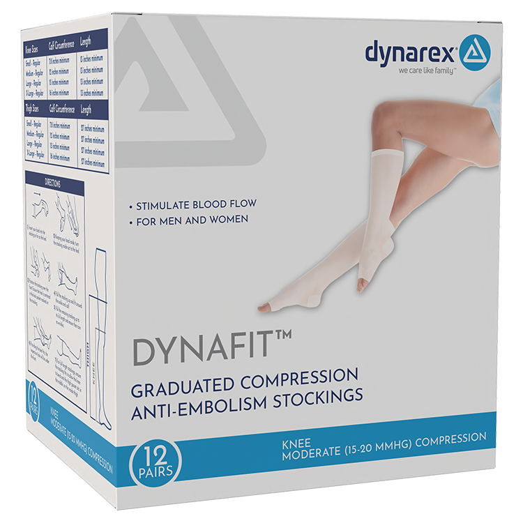 Compression Stockings - Thigh High, 1 Pair Stockings, White, Medium & Large Sizes
