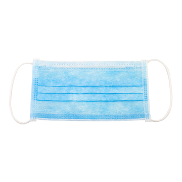 Youth Face Mask w/ Ear Loop, Blue 50 Count Per Box