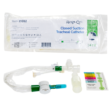 Close Suction Tracheal Catheter w/ Double Swivel Elbow, 14FR, 10 Count Per Box