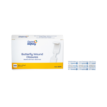 Butterfly Wound Closure (Steri-Strips) 3/8" x 1 13/16" 100qty per Box
