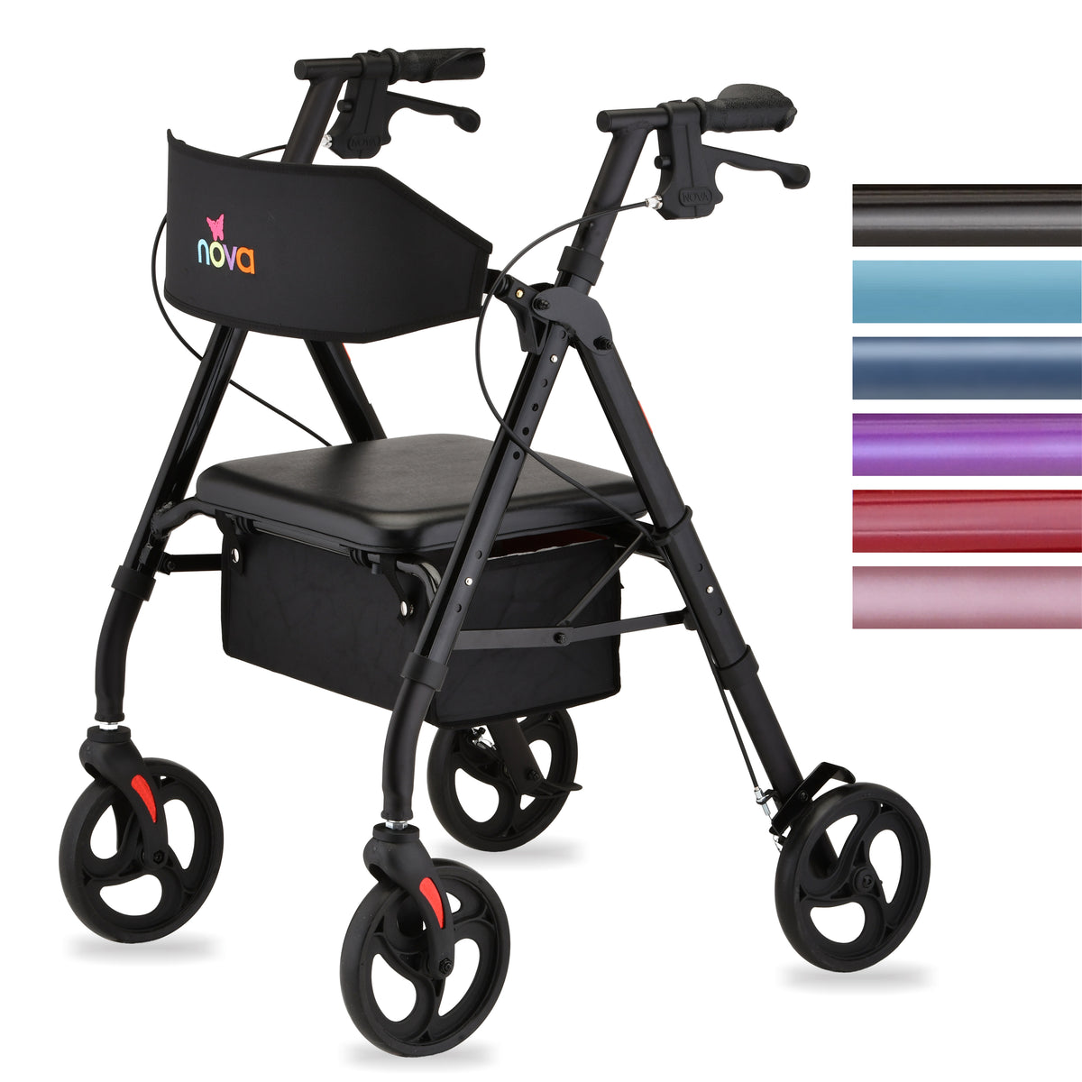 Star 8 Rollator with Backrest
