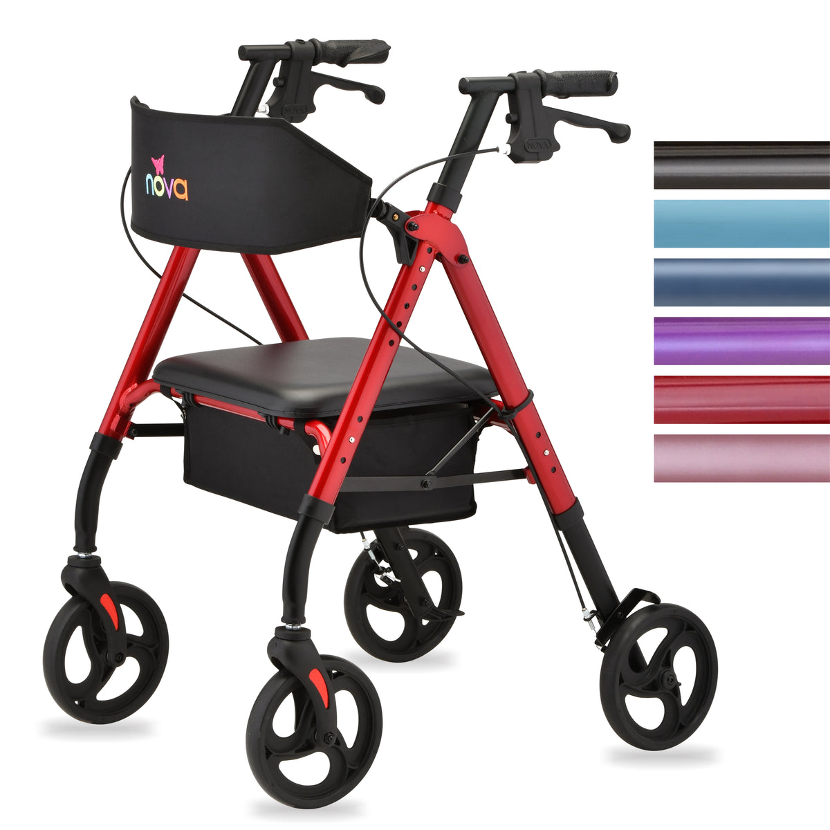 Star 8 Rollator with Backrest