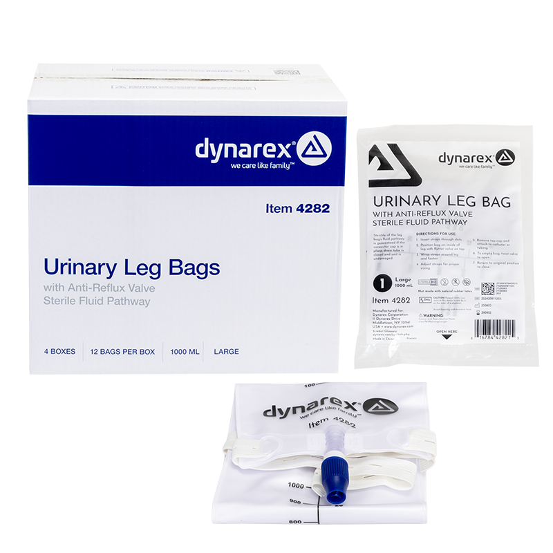 Urinary Leg Bag, Large 1000ml 12Bags Per Box, Medium 600ml 12Bags Per Box