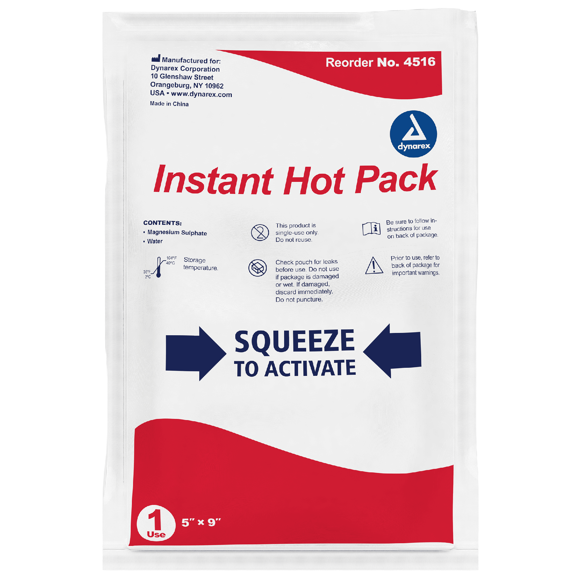 Instant Hot Pack, 5" x 9", 24 counts