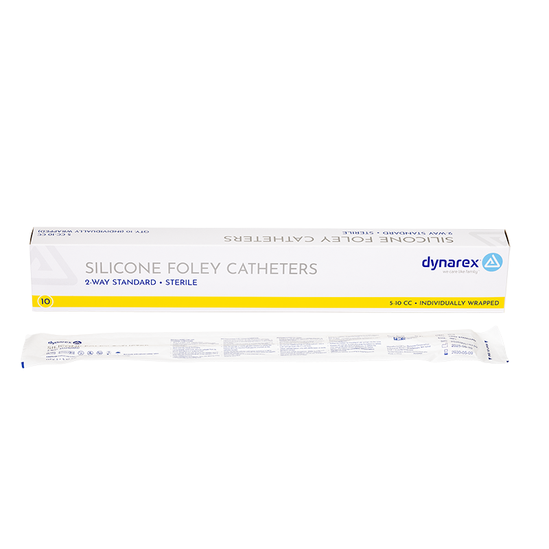 Silicone Foley Catheters 2-way Standard, 16FR/5-10cc (Pack of 10)