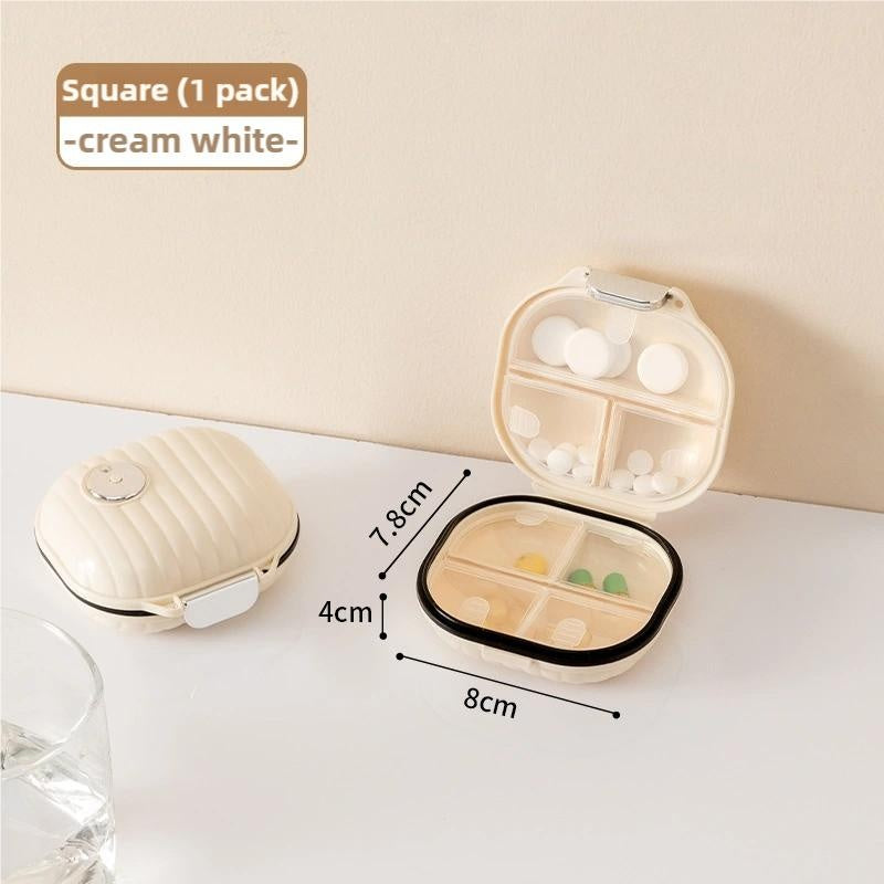 Portable Pill Storage Box Multi-Pill Dispensing Mini Pill Dispenser
