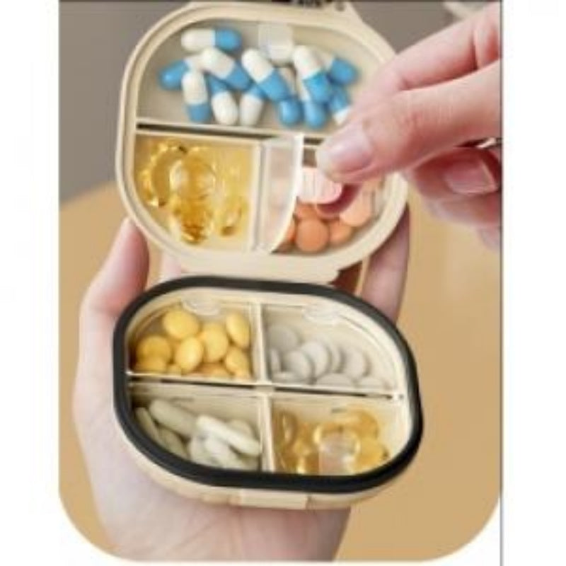 Portable Pill Storage Box Multi-Pill Dispensing Mini Pill Dispenser