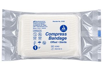 Sterile Compress Gauze Bandages with Wound Pad | First Aid & Wound Care