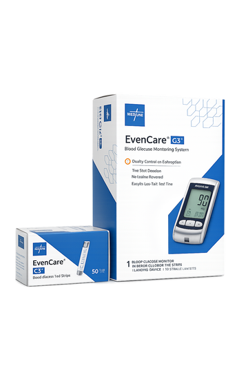 Blood Glucose Monitoring System with 50 Test Strips