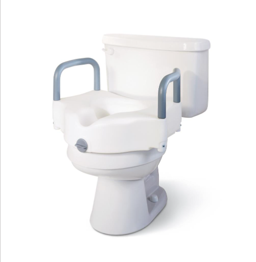 Raised Toilet Seat with Arms