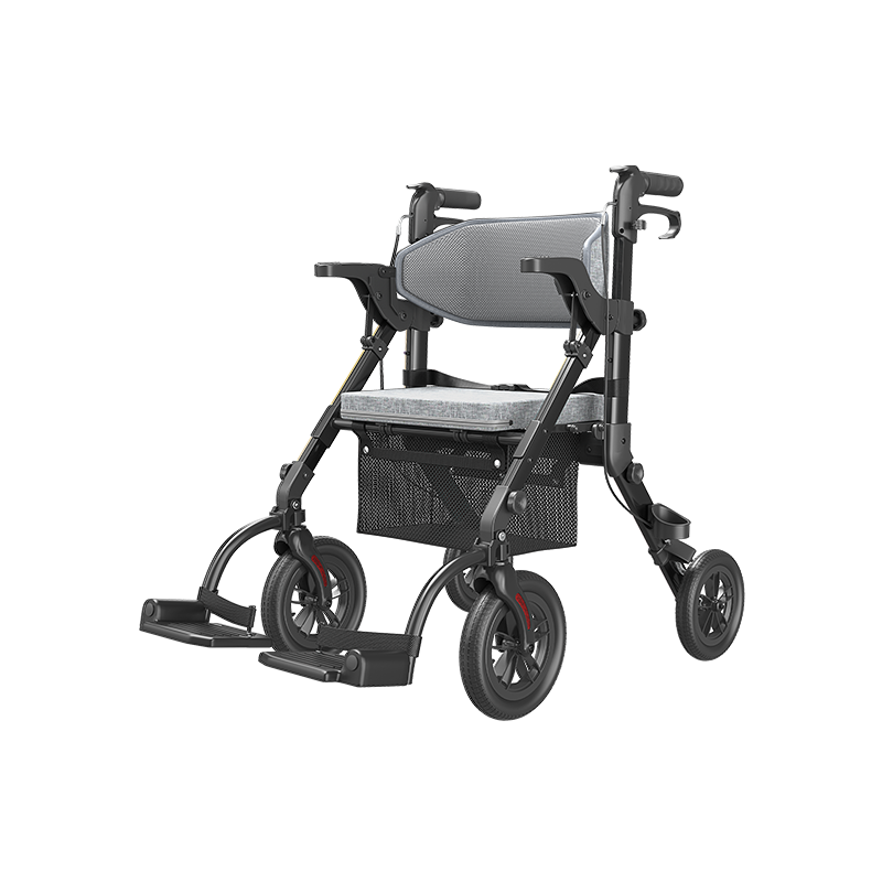 Z51 Combo 2-in-1 Rollator-Transport Chair Walker