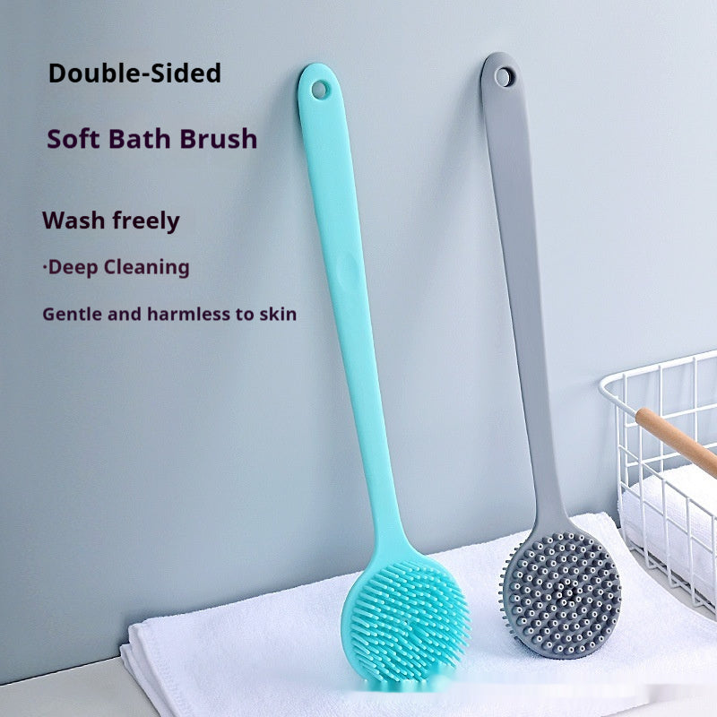Silicone Long Handle Massage Shower Brush
