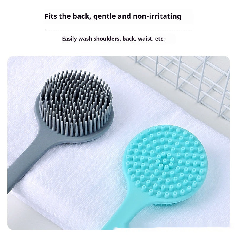 Silicone Long Handle Massage Shower Brush