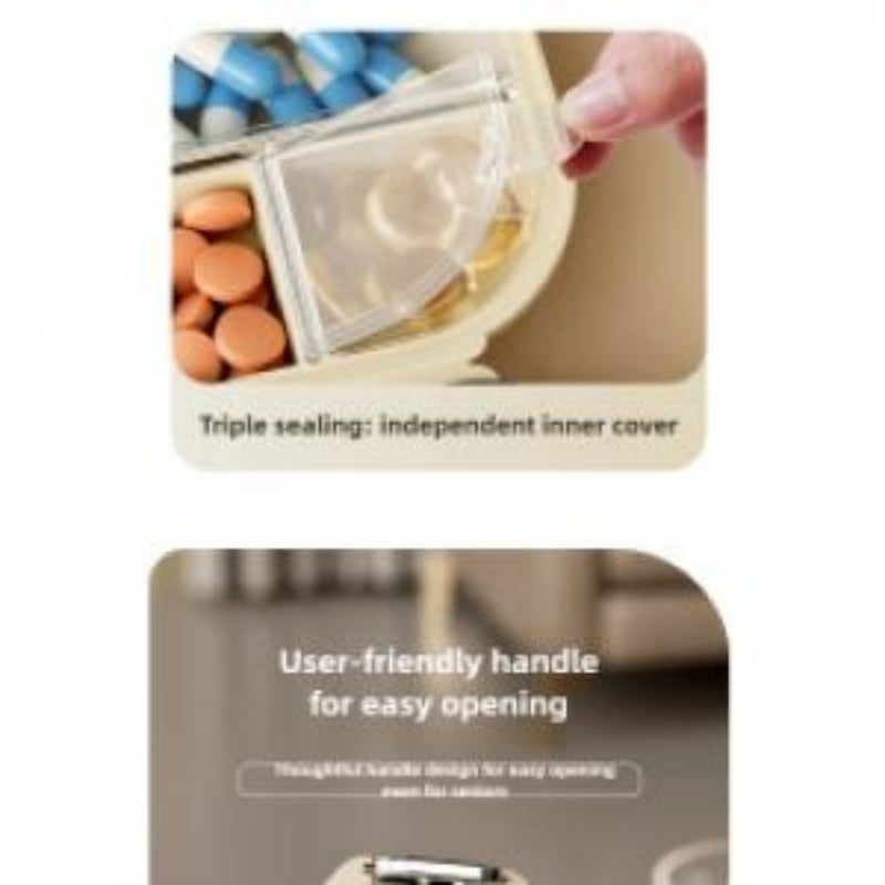 Portable Pill Storage Box Multi-Pill Dispensing Mini Pill Dispenser
