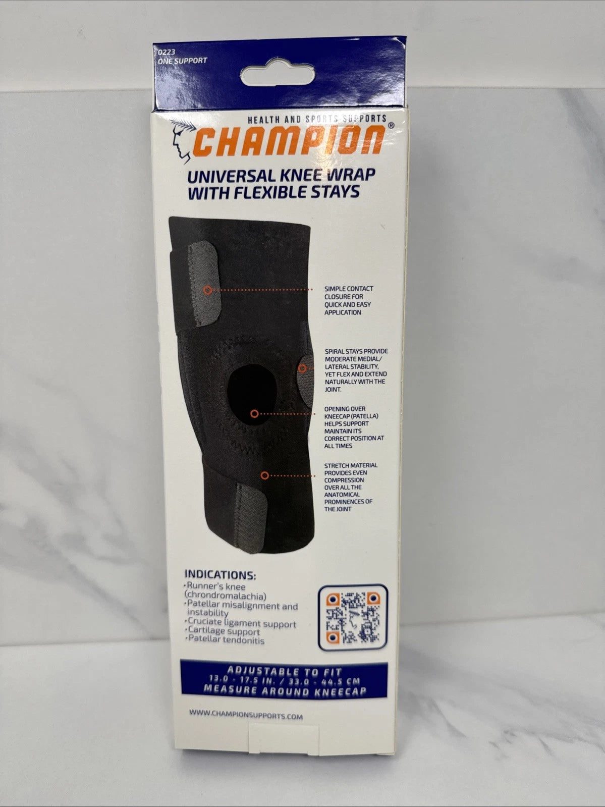 Champion Universal Knee Wrap Flexible Stays